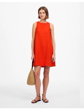 Madewell Mini Linen Shift Dress